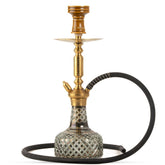 COCOYAYA Valencia Hookah - Golden & Cut Glass Base