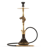 COCOYAYA Jungle Series Horsie Hookah - Golden (Black Base)