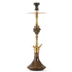 COCOYAYA Jungle Series Jadugar Hookah - Golden (Black Base)