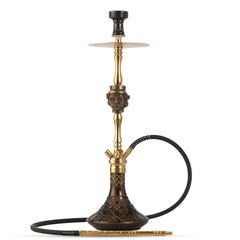 COCOYAYA Jungle Series Jadugar Hookah - Golden (Black Base)