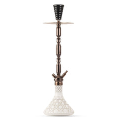 COCOYAYA King Series Hookah - Bronze Stem (White Base)