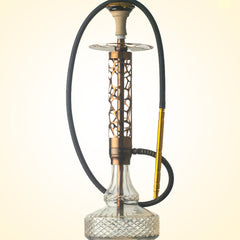 COCOYAYA Almavi Hookah (Ferro Series) - Bronze Stem & Transparent Base