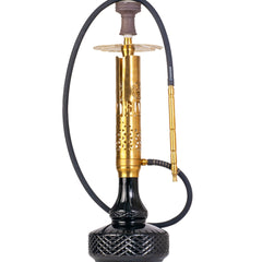 COCOYAYA Vivanta Hookah (Ferro Series) - Gold Stem & Black Base