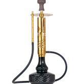 COCOYAYA Vivanta Hookah (Ferro Series) - Gold Stem & Black Base