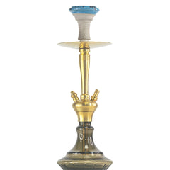 COCOYAYA Pablo Hookah - Gold Stem & Grey Base