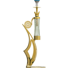 COCOYAYA Denver Fly Hookah - Golden Wings & Transparent Bottle