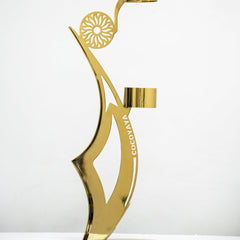 COCOYAYA Denver Fly Hookah - Golden Wings & Transparent Bottle