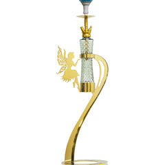 COCOYAYA Angel Fly Hookah - Golden Wings & Transparent Bottle