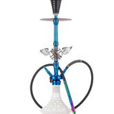 COCOYAYA Amara 4 Pipe Hookah - Rainbow Stem & White Base