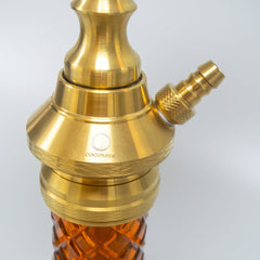 COCOYAYA Betty Hookah - Golden Stem & Amber Base