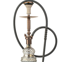 COCOYAYA Boris Hookah - Bronze Stem & Cut Glass Base