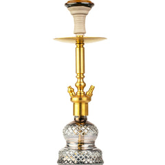 COCOYAYA Boris Hookah - Golden Stem & Cut Glass Base