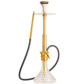 COCOYAYA CRF King Series Hookah - Gold Stem (Transparent Base)