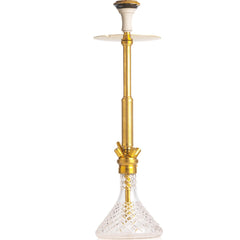 COCOYAYA CRF King Series Hookah - Gold Stem (Transparent Base)