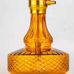 COCOYAYA Crucio Hookah (Ferro Series) - Gold Stem & Amber Base
