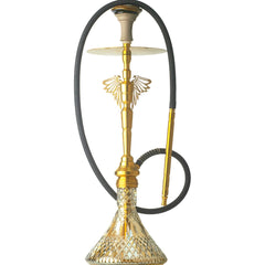 COCOYAYA Falcon Hookah (Angel Series) - Gold Stem & Gold Base
