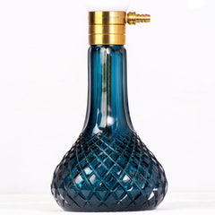 COCOYAYA Ghazi Hookah - Black Gold Stem & Blue Base