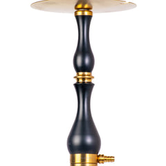 COCOYAYA Ghazi Hookah - Black Gold Stem & Blue Base