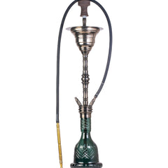 COCOYAYA Gamaliya Arabia Grande Hookah - Bronze Stem & Green Base