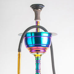 COCOYAYA Gamaliya Persia Hookah - Rainbow Stem & Grey Base