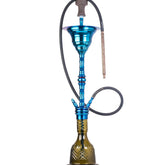 COCOYAYA Gamaliya Persia Hookah - Blue Stem & Grey Base