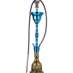 COCOYAYA Gamaliya Persia Hookah - Blue Stem & Grey Base