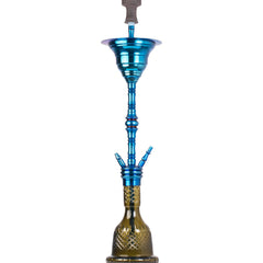 COCOYAYA Gamaliya Persia Hookah - Blue Stem & Grey Base
