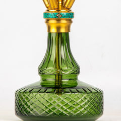 COCOYAYA Great King Hookah - Gold Stem (Green Base)