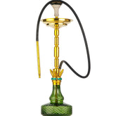 COCOYAYA Great King Hookah - Gold Stem (Green Base)