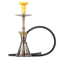 COCOYAYA Izzy Hookah - Gold Stem & Grey Base