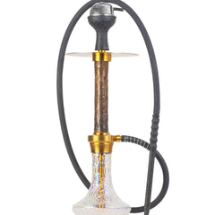 COCOYAYA Khaleesi Hookah (Jade Series) - Gold Stem & Transparent Base