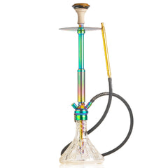 COCOYAYA King Series Hookah - Rainbow Stem (Transparent Base)