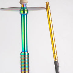 COCOYAYA King Series Hookah - Rainbow Stem (Transparent Base)
