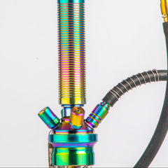 COCOYAYA King Series Hookah - Rainbow Stem (Transparent Base)
