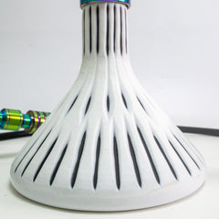 COCOYAYA King Series Hookah - Rainbow Stem (White Base)