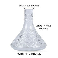 COCOYAYA King Series Hookah - Glass Base Only (Transparent)