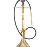 COCOYAYA King Series Carlos Hookah - Golden Stem & Transparent Base