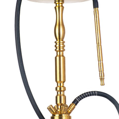 COCOYAYA King Series Carlos Hookah - Golden Stem & Transparent Base
