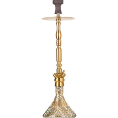 COCOYAYA King Series Carlos Hookah - Golden Stem & Transparent Base