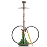 COCOYAYA King Series Hookah - Bronze Stem (Green Base)