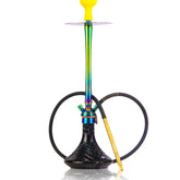 COCOYAYA King Ross Hookah - Rainbow (Black Base)