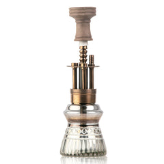 COCOYAYA Machine Gun Hookah - Bronze Stem (Cut Glass Base)