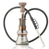 COCOYAYA Machine Gun Hookah - Bronze Stem (Cut Glass Base)