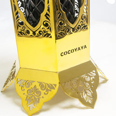 COCOYAYA Minar Hookah - Gold Stem & Bottle Base