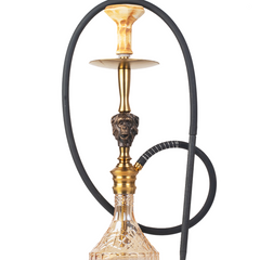COCOYAYA Mojo Bohemian Hookah - Gold Stem & Transparent Base
