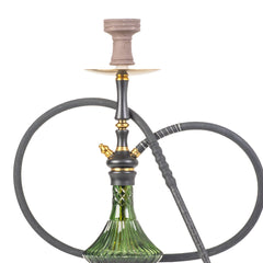 COCOYAYA Pasha Hookah - Black Stem & Green Base