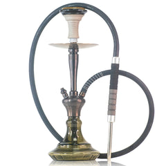 COCOYAYA Pablo Hookah - Bronze Stem & Grey Base