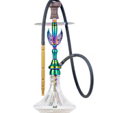 COCOYAYA Phantom Hookah - Rainbow Stem & Transparent Base