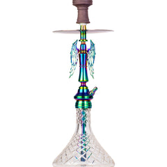 COCOYAYA Shadow Hookah (Angel Series) - Rainbow Stem & Transparent Base