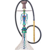 COCOYAYA Shadow Hookah (Angel Series) - Rainbow Stem & Transparent Base